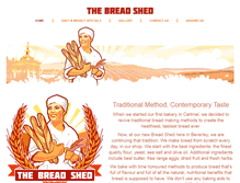 Tablet Screenshot of breadshed.co.uk